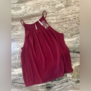 NWT Red Womens Sleeveless Blouse Tank Top Size Medium
